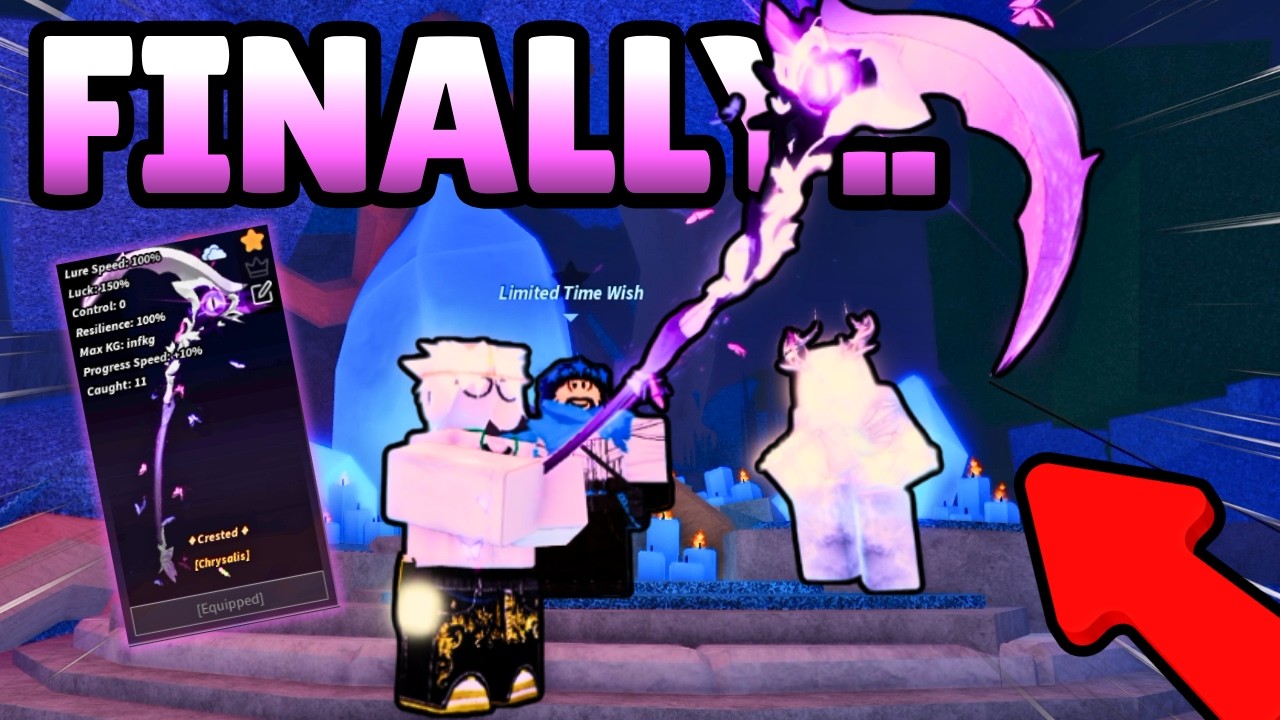 WISHING For CHRYSALIS DEV ROD in Fisch!