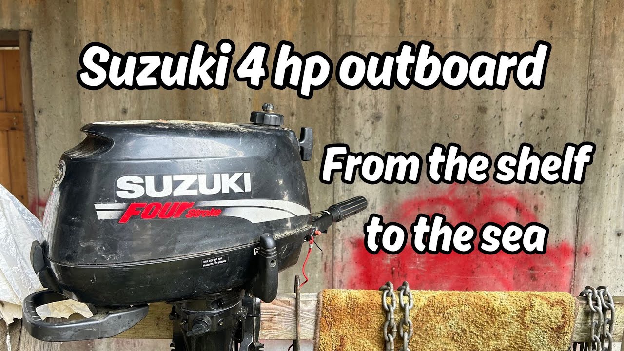 Inspecting a Suzuki DF4 outboard that's been sitting