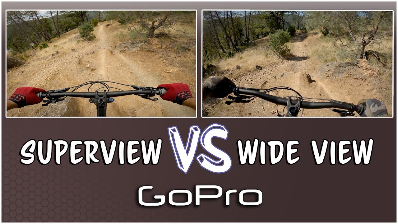 MTB GoPro View: SuperView vs Wide View
