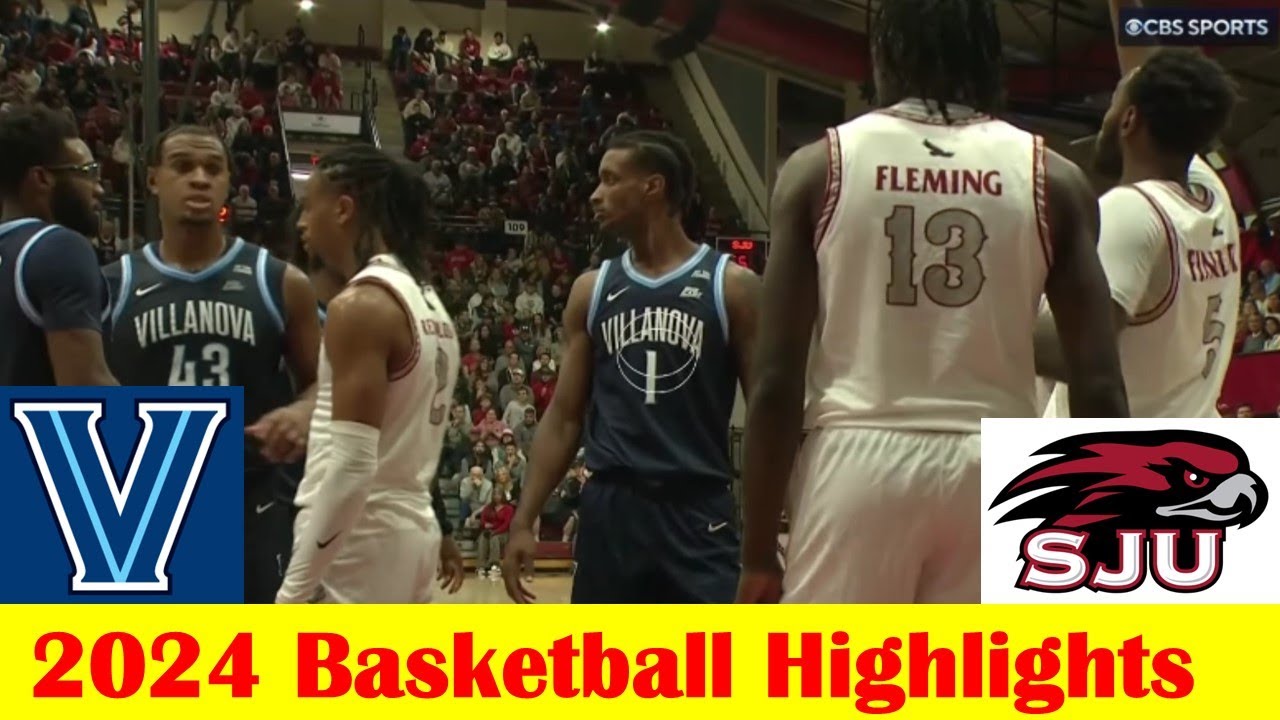Villanova vs Saint Joseph's Basketball Game Highlights 11 12 2024