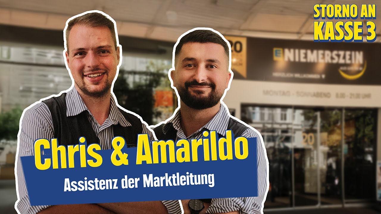 Ein Tag als Assistenz der EDEKA-Marktleitung: Chris & Amarildo | Storno an Kasse 3