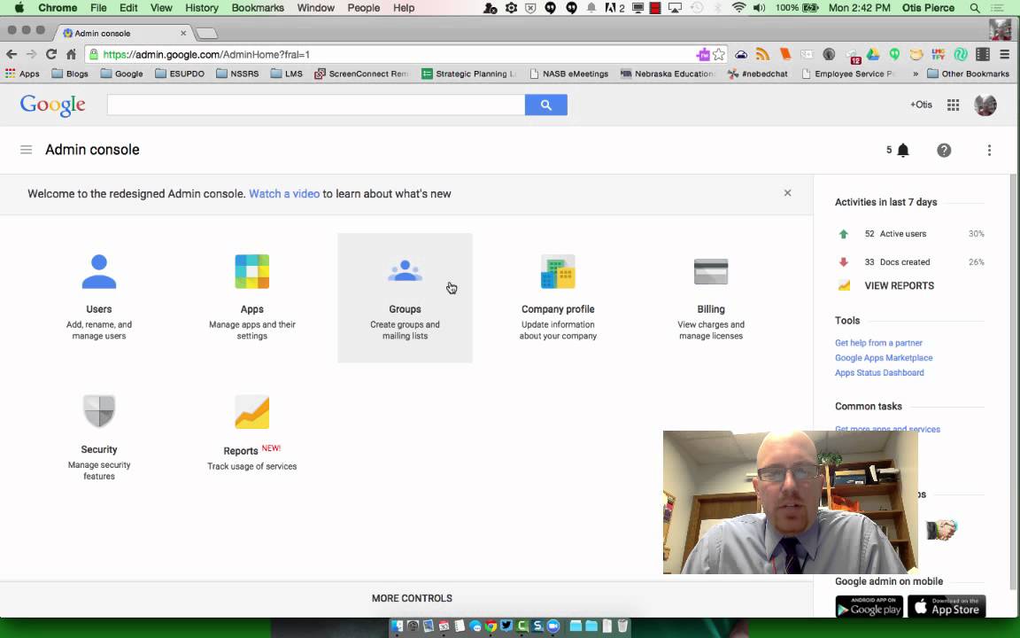 Google Admin Control Panel