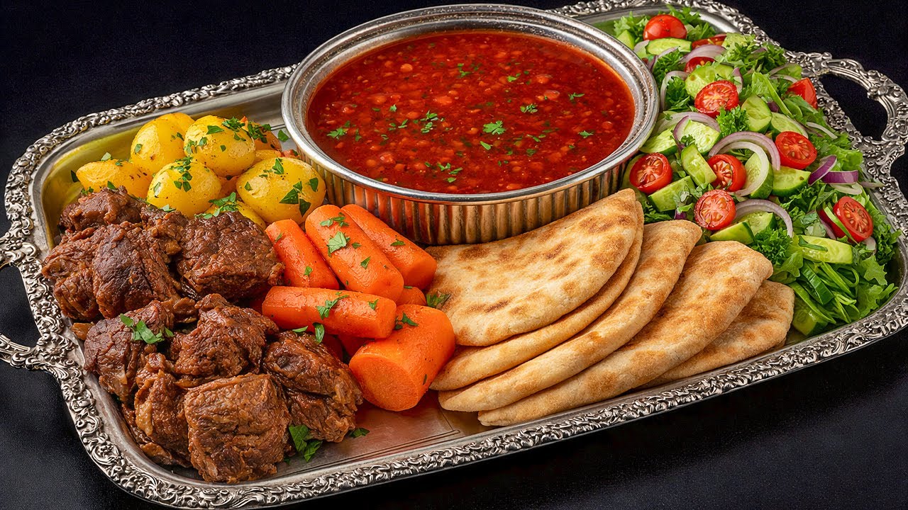 شوربای تند و تیز وطنی با نان تندوری  بسیار بسیار لذیذ و خوش طعم  | Afghan Broth with Rich Flavor