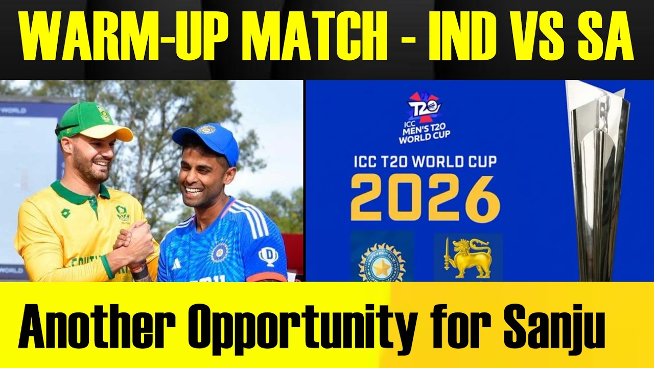 WARM-UP MATCH - IND VS SA | IND WON THE TOSS AND CHOSE TO BAT | THE HEAT RISES BEFORE T20 WC 2026 |