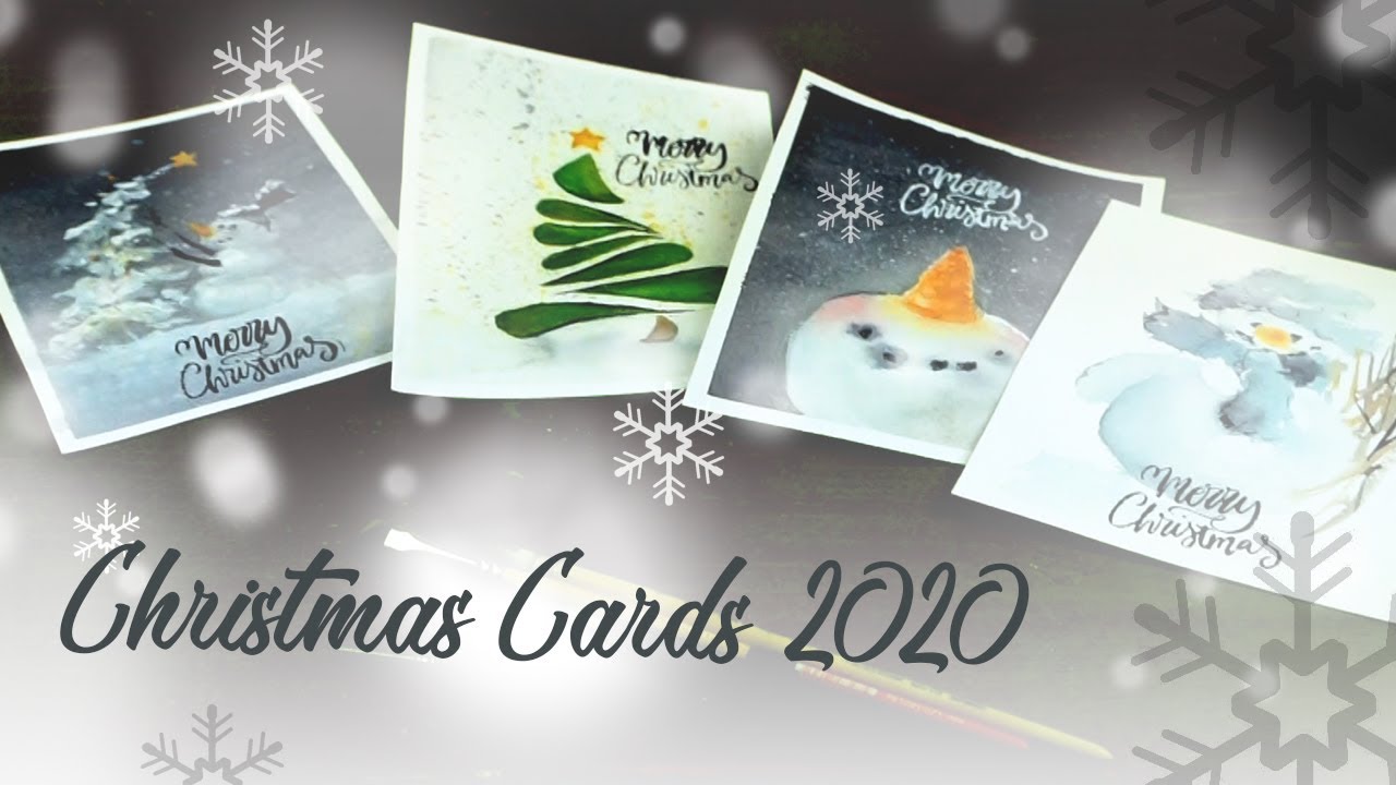 5-minute EASY Christmas Cards 2020
