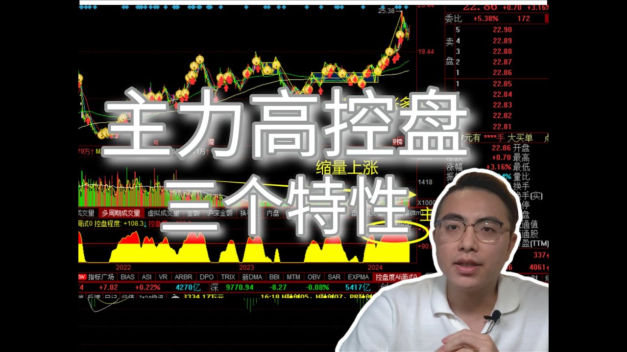 主力高控盘的股票才有的三个特征，你知道吗？