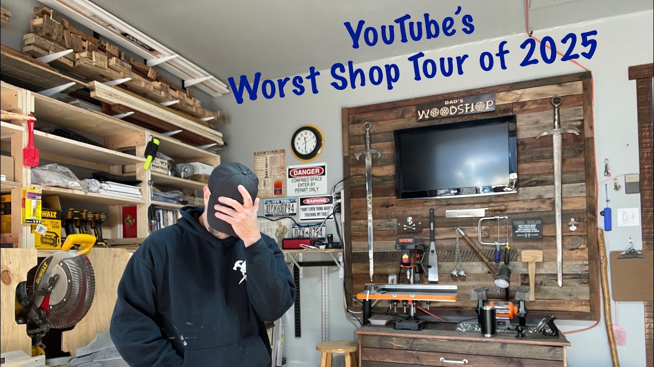 Small Wood Shop Tour 2025 (Listen/see Shout Outs in description who've been extra supportive!)