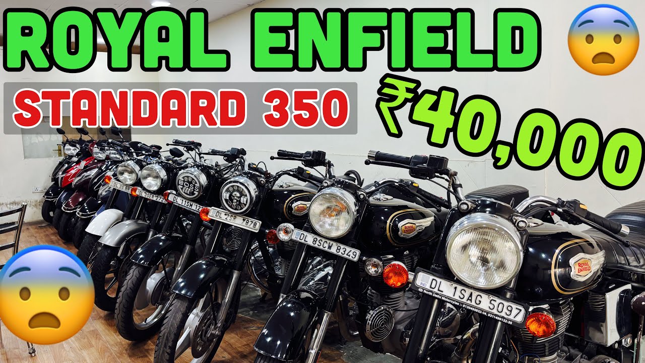 Second hand bullet 350 in delhi / Royal Enfield Standard 350 & Classic 350 At Dhingra Bike￼ /₹40,000