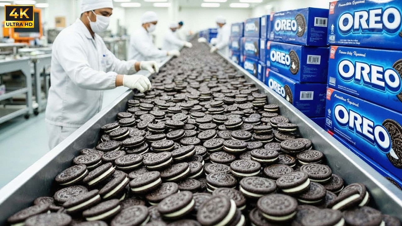 Inside a Modern Oreo Factory: The Process Behind Millions of Cookies Daily (Full Process)