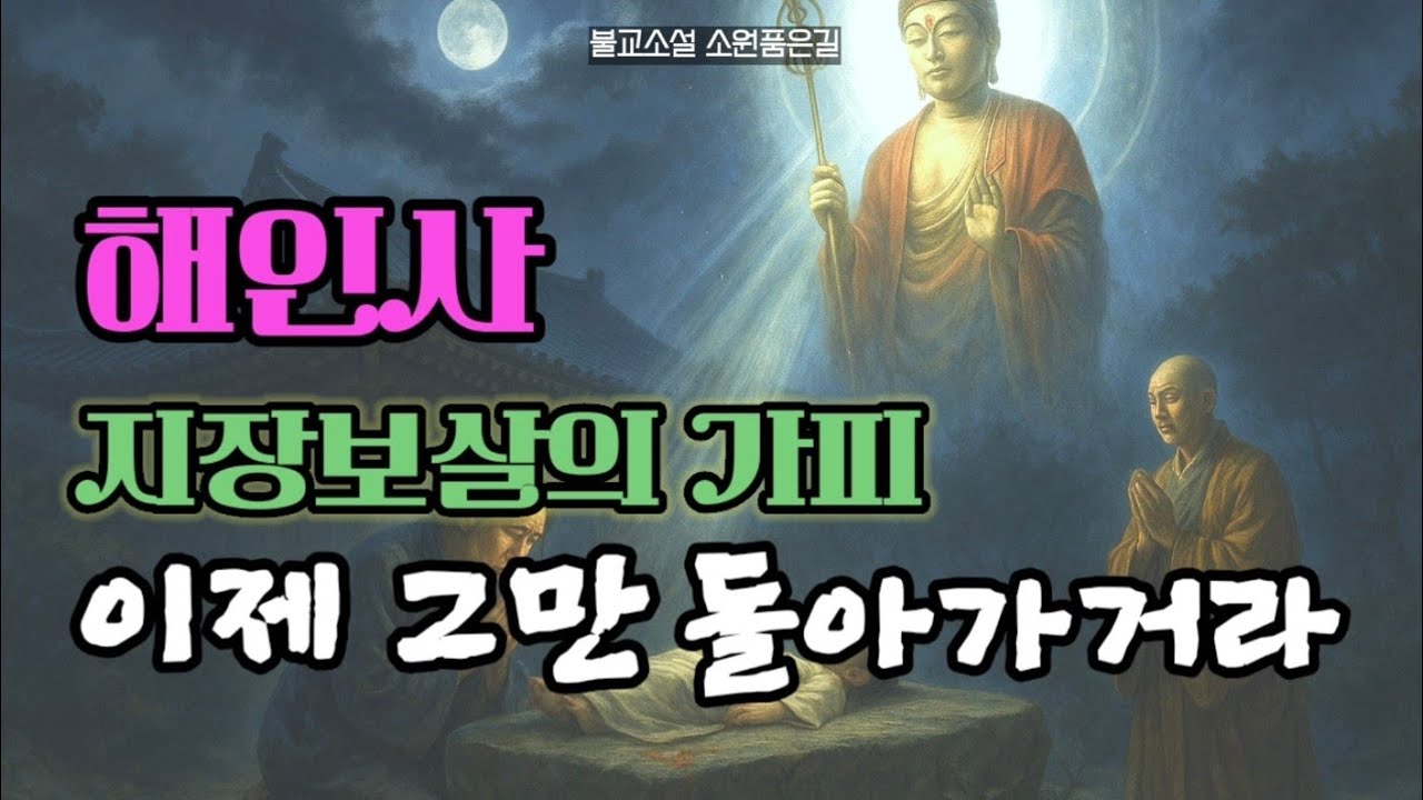 해인사. 사람 살리는 돌의 전설 ㅣ지장보살의 가피 ㅣ 불교소설