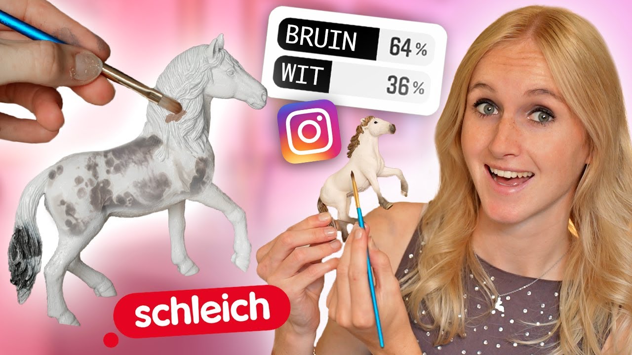 My viewers are deciding on my new Schleich Horse paint! 😱 THIS IS BIZARRE! 🐴 #10