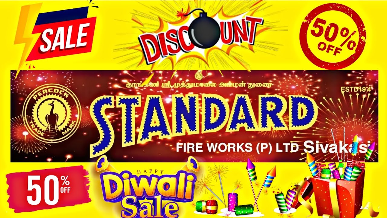 Standard Fireworks Products Price list 2025 | Standard Fireworks Sivakasi Catalogue 2025