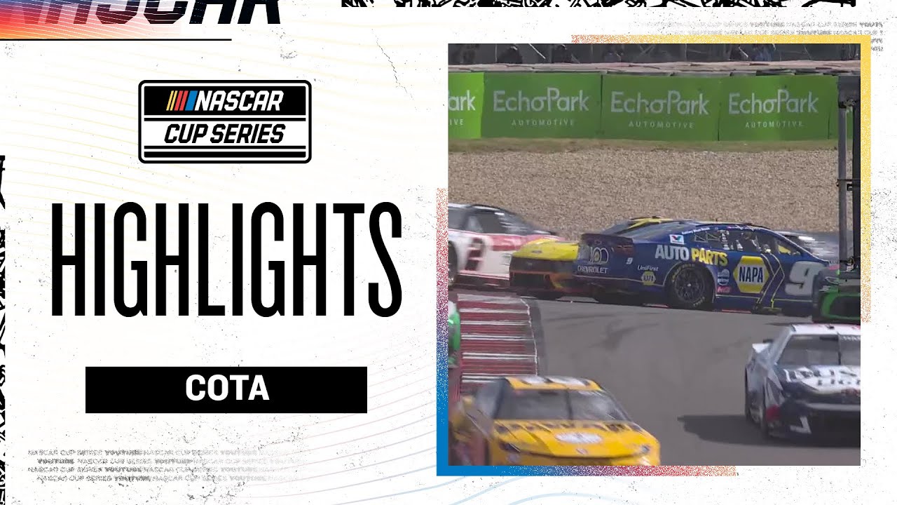 Ross Chastain turns Chase Elliott during Lap 1 COTA chaos | NASCAR