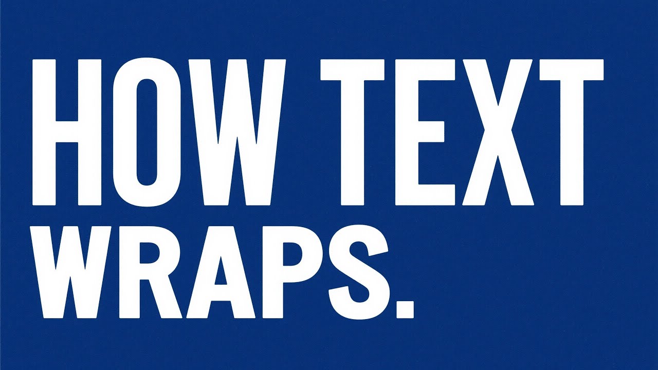 The hidden rules of wrapping text on the Web
