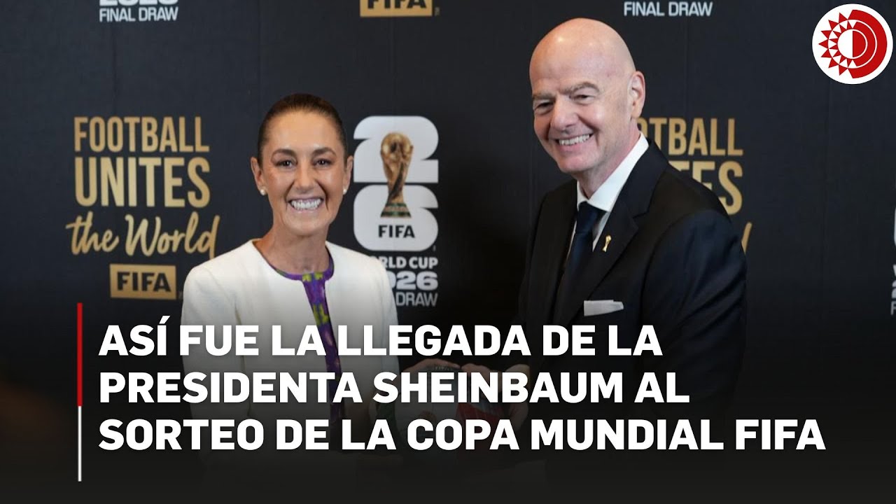 As&iacute; fue la llegada de la presidenta Claudia Sheinbaum al sorteo de la Copa Mundial FIFA