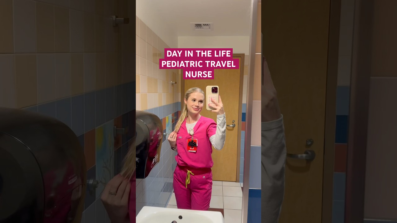 DAY IN THE LIFE PEDIATRIC TRAVEL NURSE | #nurse #nurselife #pediatricnurse #nursing #nursingschool