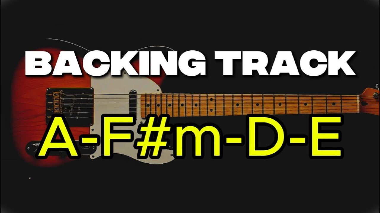 Pop Country Rock Backing Track in A Major | A F#m D E Guitar Jam Track