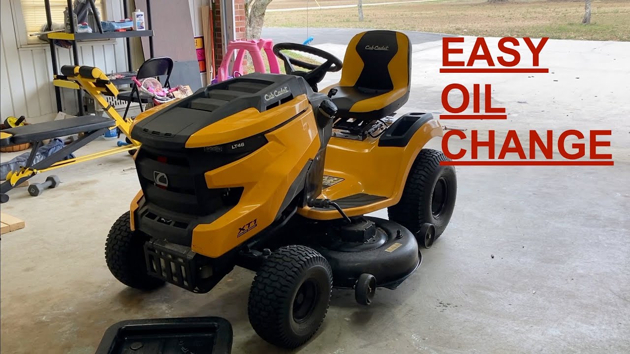 Замена масла Cub Cadet XT1 Enduro Series LT46 своими руками