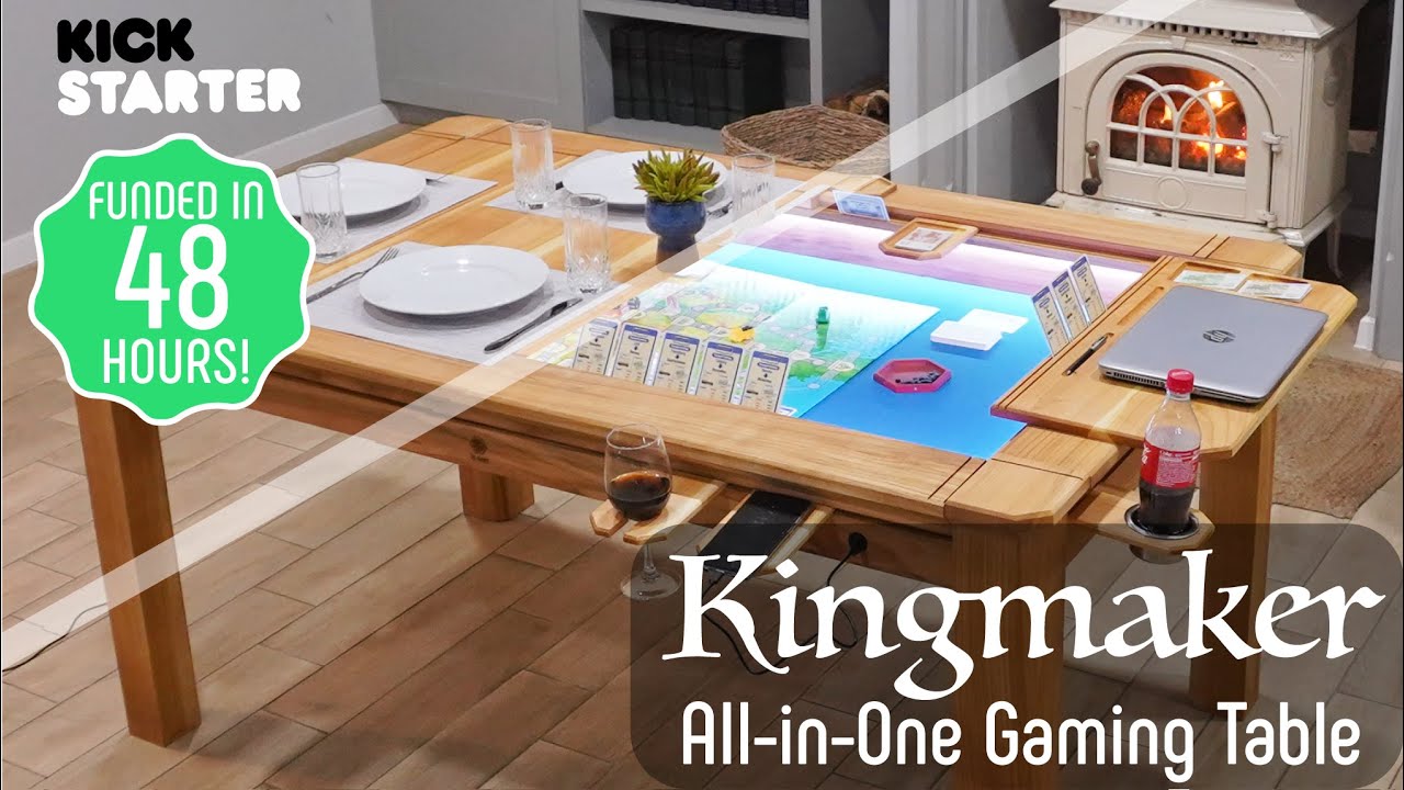Kingmaker All-In-One Gaming Table Interview Video For Kickstarter Campaign
