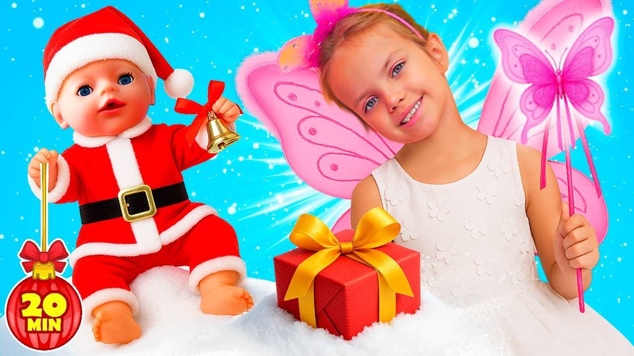 Maya y Lina se divierten mucho preparándose para la Navidad