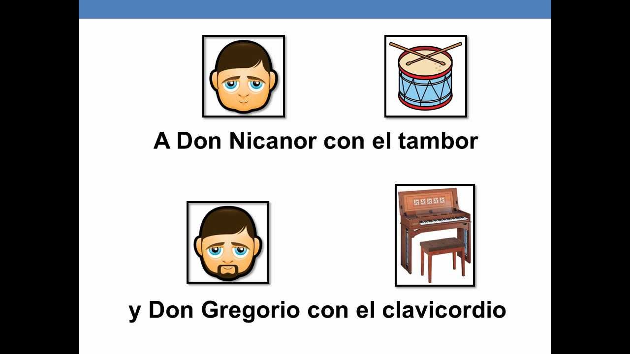 Cancion con pictogramas - DON NICANOR