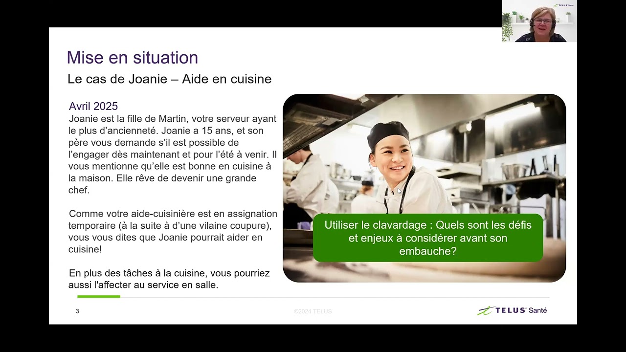 La réussite au menu : stratégies d'intégration des jeunes en restauration
