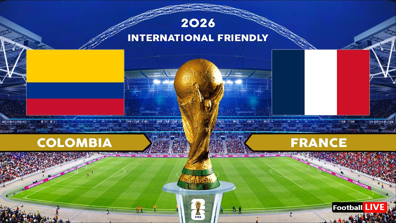 COLOMBIA vs FRANCE - International Friendly 2026 | Full Match All Goals | Simulation PES