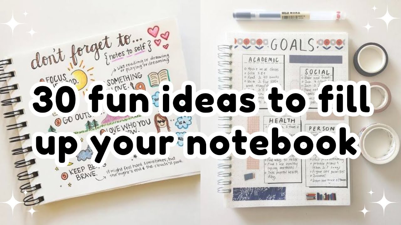 Empty notebook ideas🤍