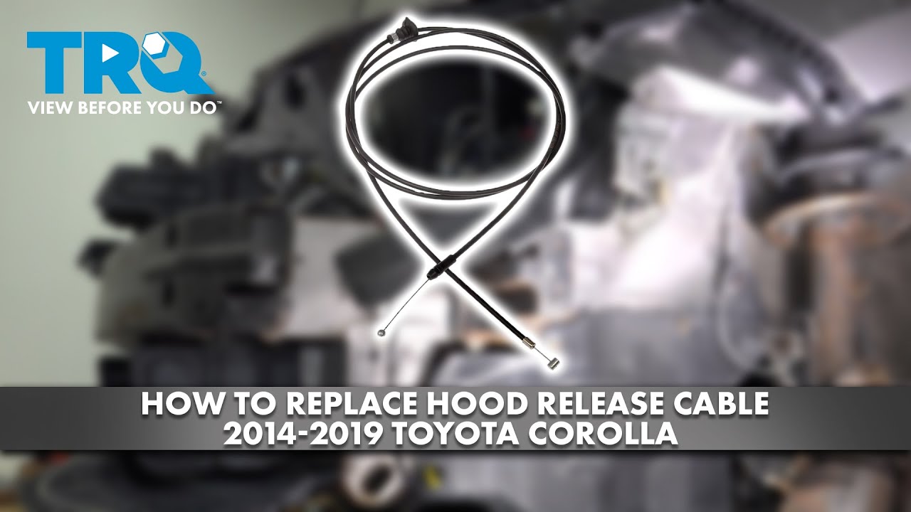 Как заменить трос открывания капота на Toyota Corolla 2014-2019