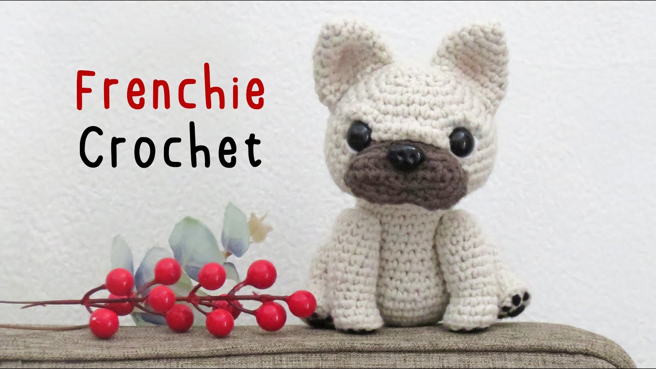 Frenchie Dog Crochet Plush
