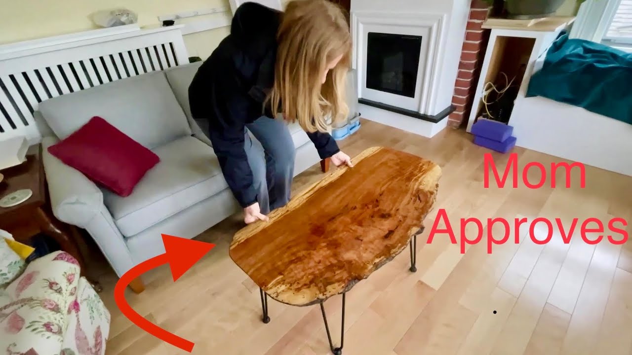 Woodworking: Cherry Burl Slab Table
