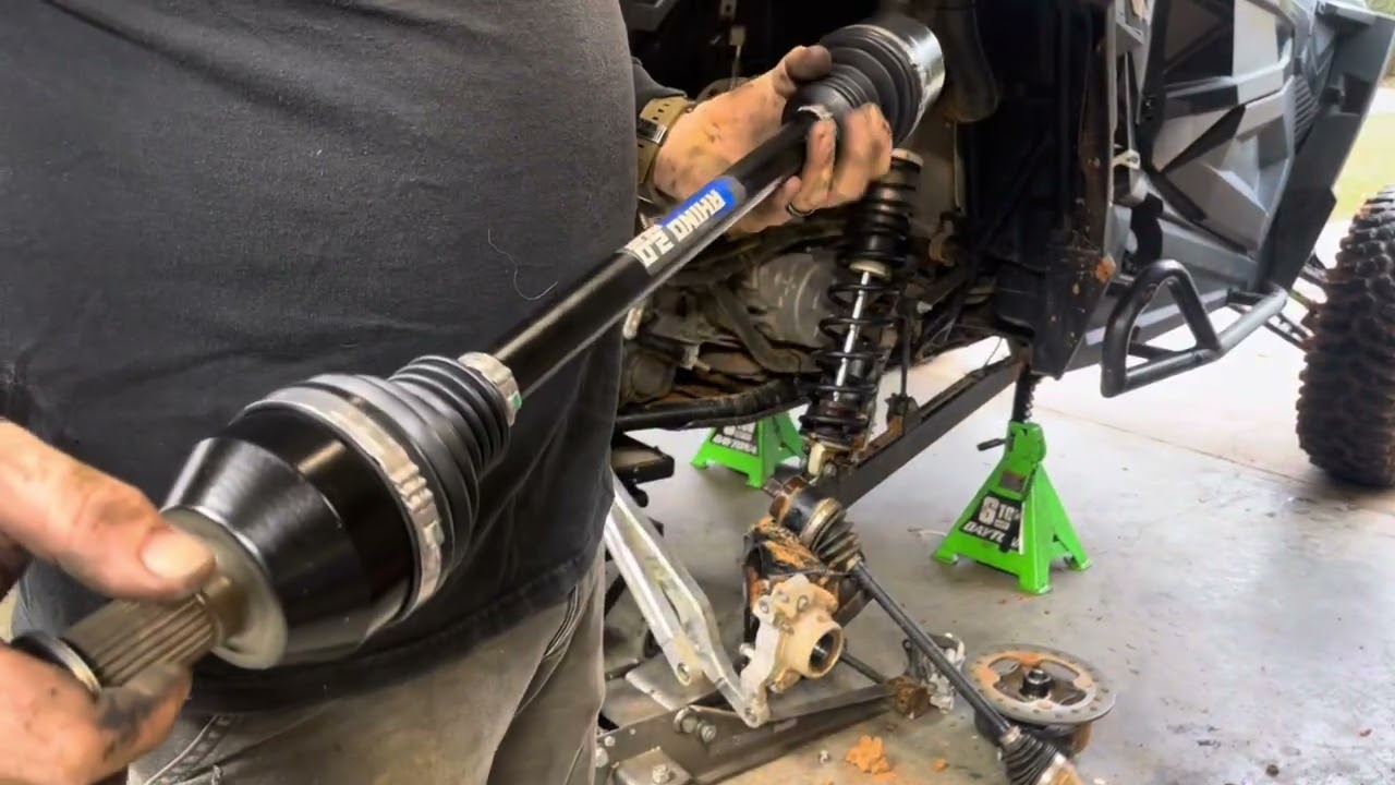 Turbo rzr rear axle replacement. #polaris #rzr #turboxp #rhino2.0