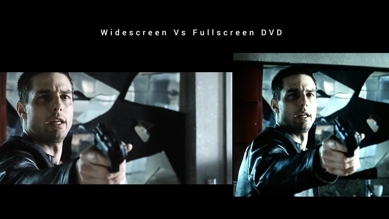 Minority Report 2002 /aspect ratio comparison widescreen vs fullscreen dvd/ 13