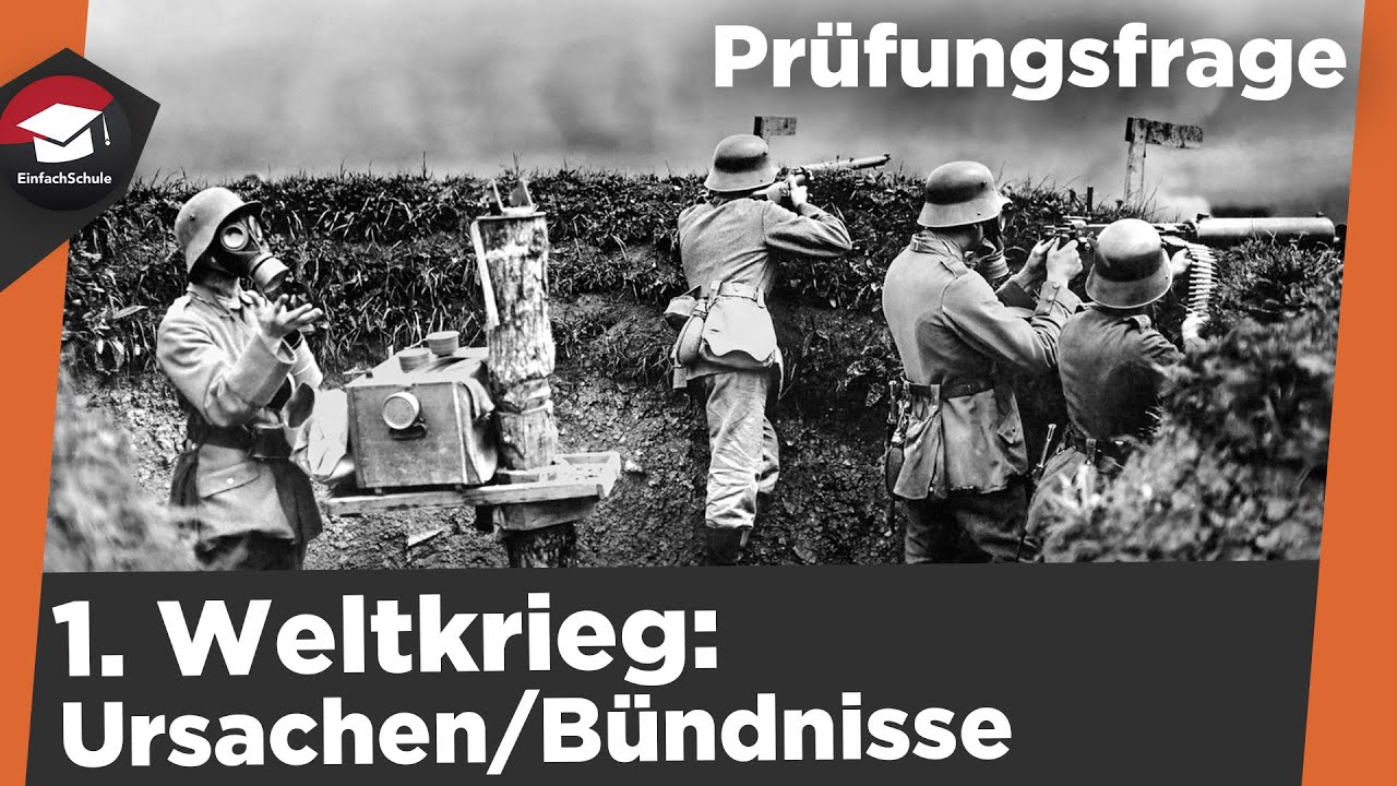 1. Weltkrieg Ursachen und Bündnisse einfach erklärt - Ursachen, Bündnisse Bismarck einfach erklärt!