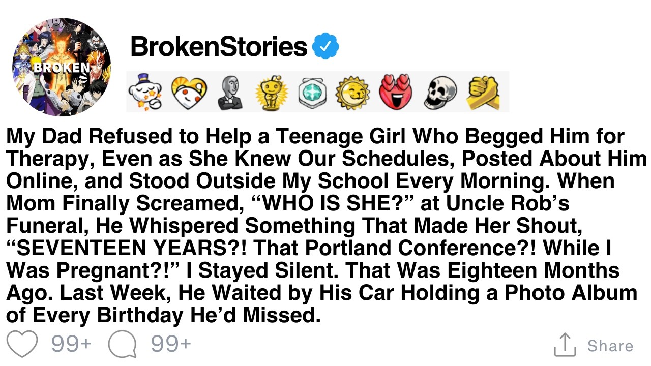 [FULL STORY]  I just found out who my dad’s stalker actually is.