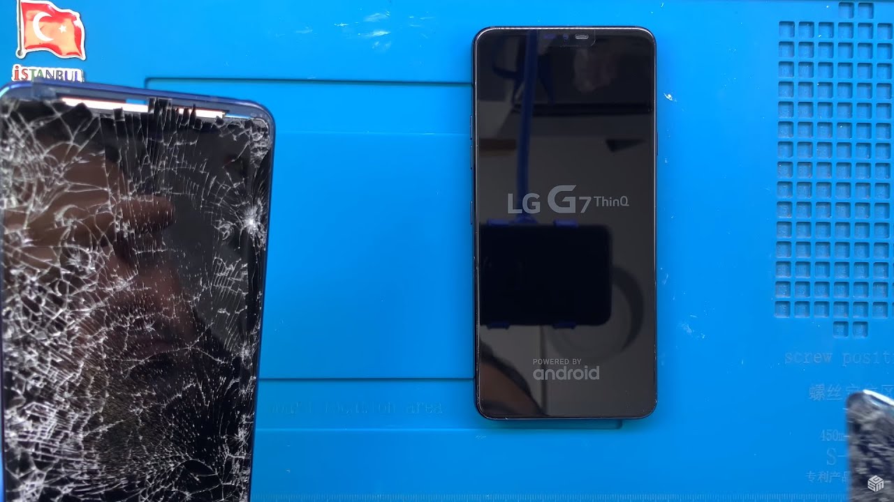 Восстановление заброшенного и сломанного телефона LG | Замена экрана LG G7 ThinQ