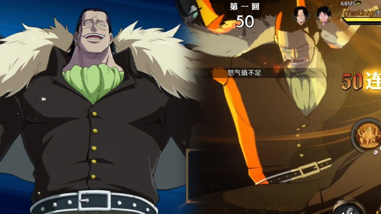 Crocodile (Marineford ver) pvp gameplay - One Piece Ambition