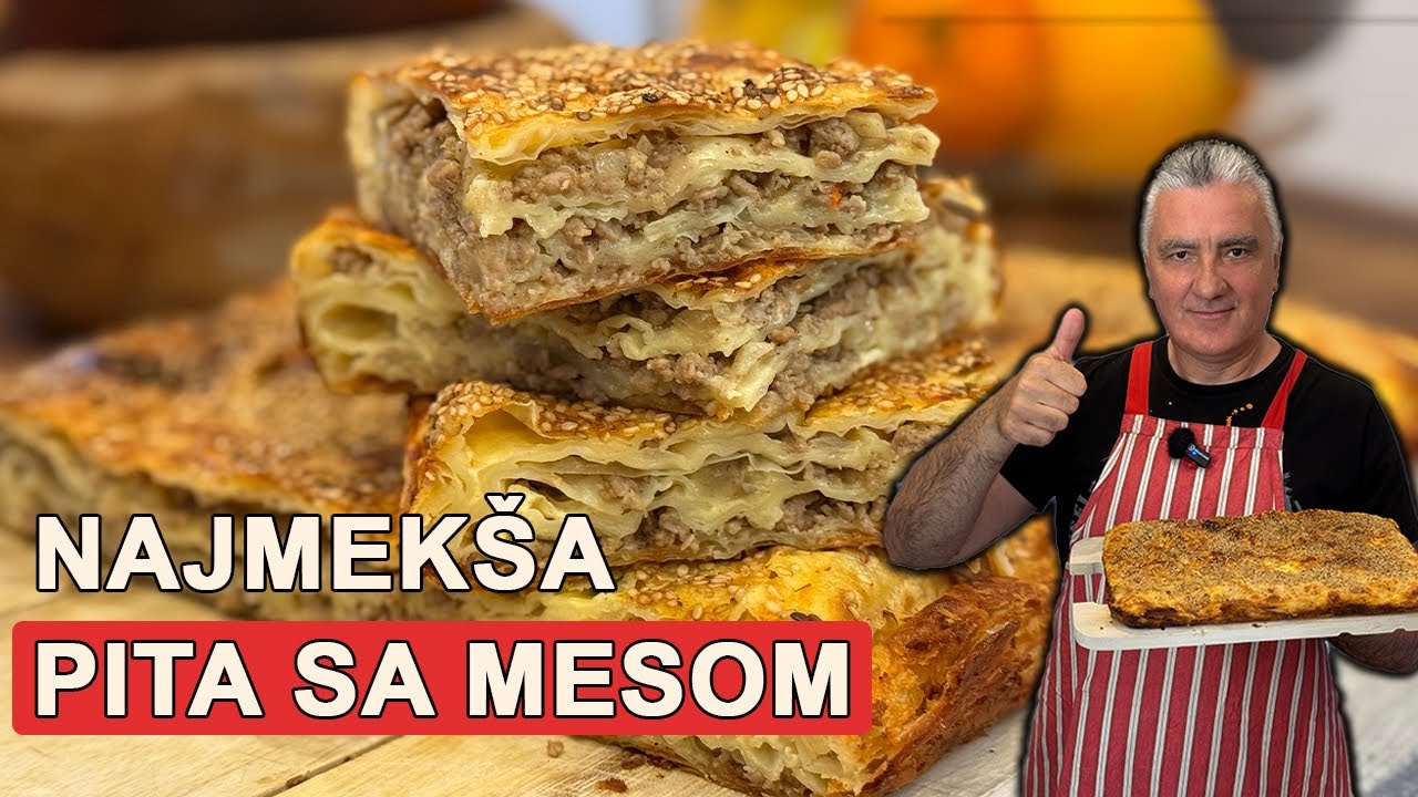 Najmekša PITA SA MESOM! Uz par sastojaka do savršene pite!