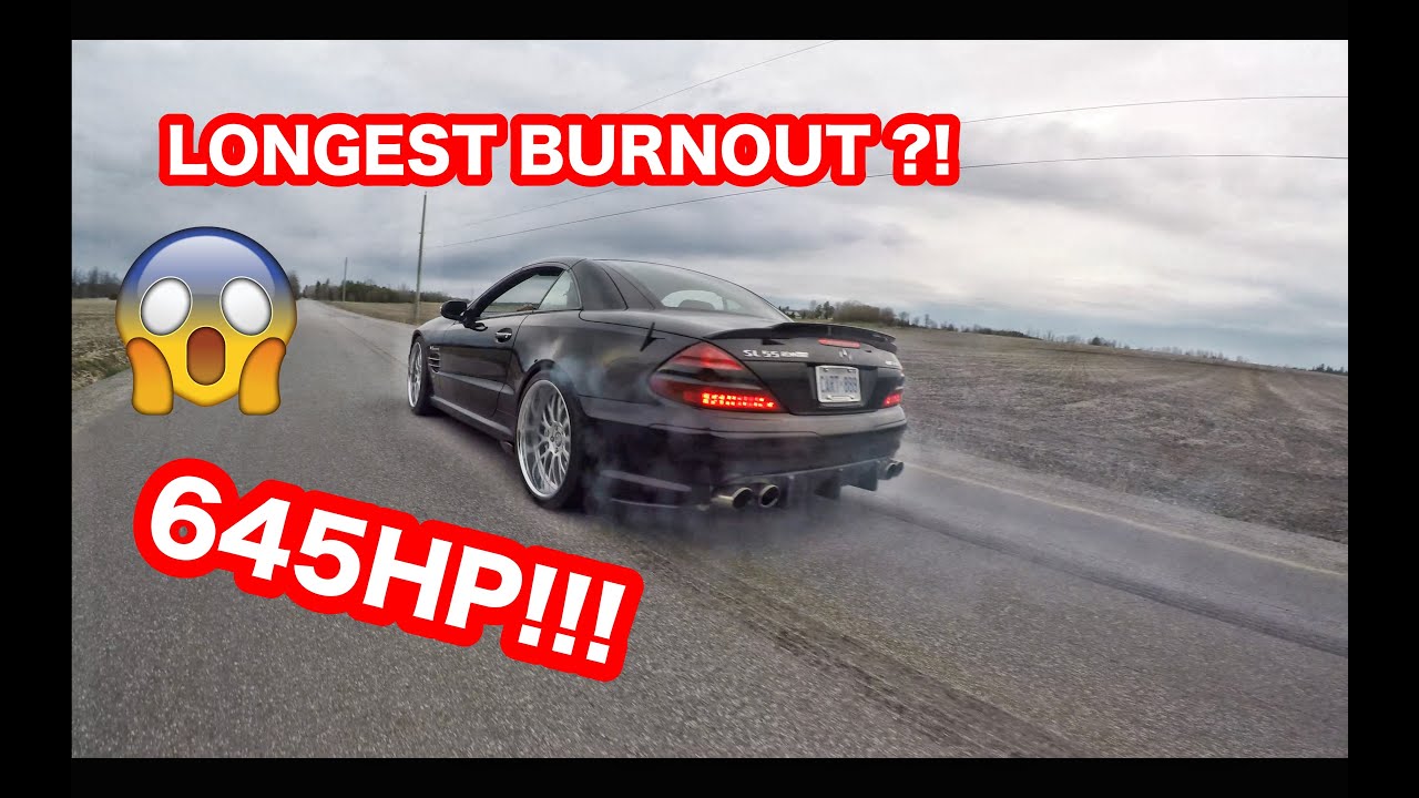 INSANE 645HP RENNTECH SL55 AMG ACCELERATIONS & BURNOUTS