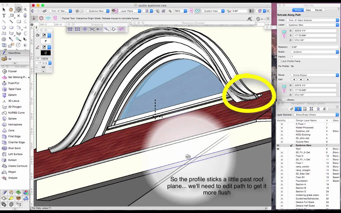 Vectorworks: Eyebrow Dormer