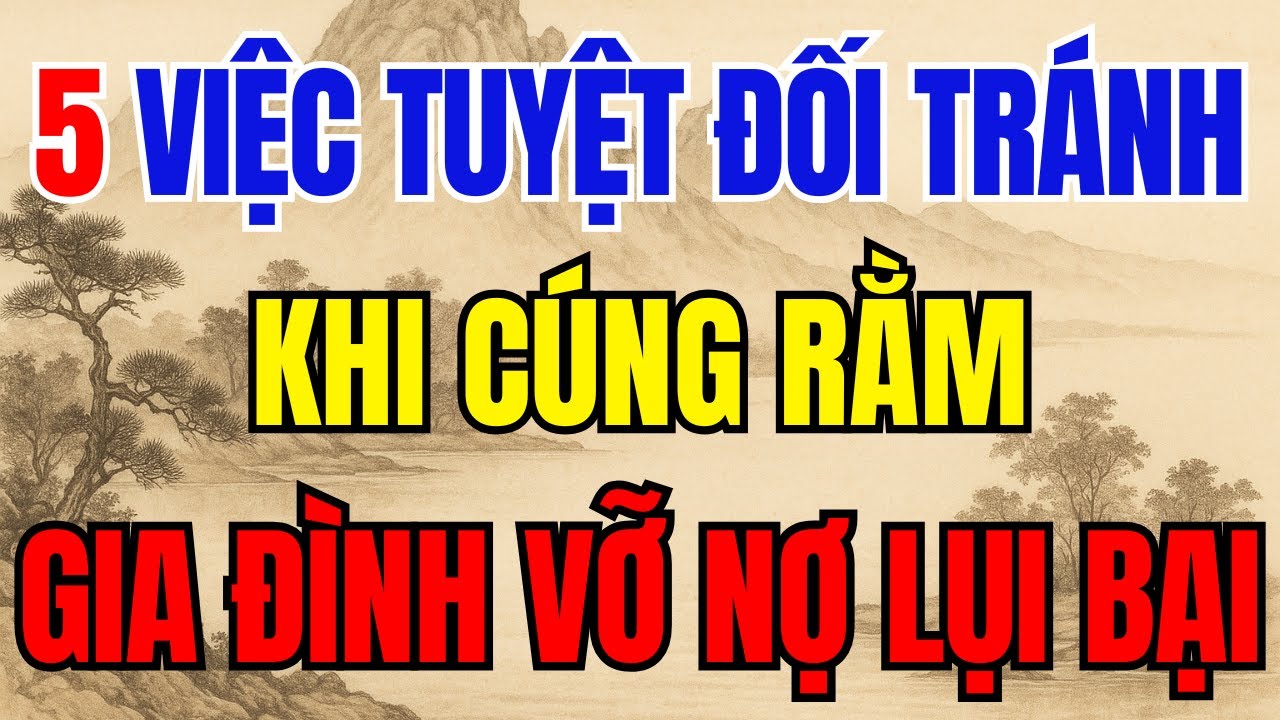 5 Điều Kỵ Trên Bàn Thờ NGÀY RẰM Phải Tuyệt Đối Tránh Kẻo VỠ NỢ, LỤI BẠI, Gia Đình Tán Gia Bại Sản!