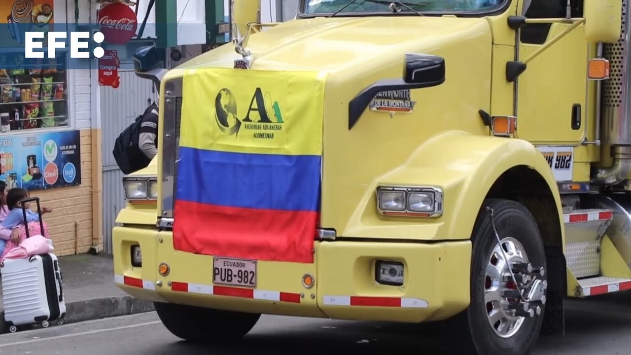 Transportistas de Ecuador y Colombia exigen la eliminación de los aranceles desde la frontera