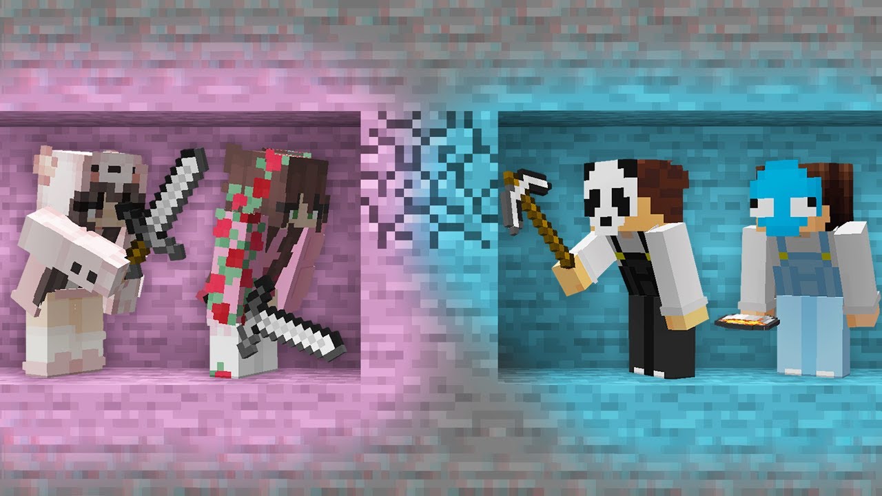 Minecraft Manhunt Boys VS Girls REMATCH
