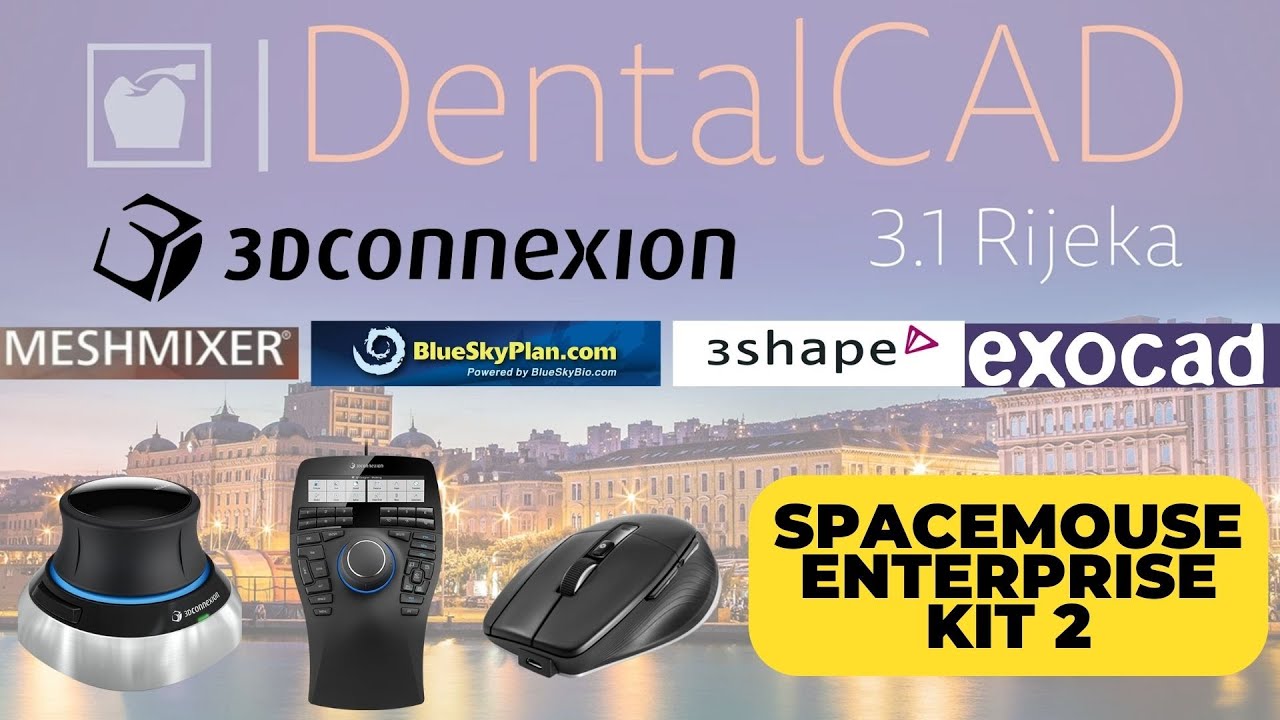 How to use SpaceMouse Enterprise kit 2-Exocad-3shape-chitubox-DigitalDentistry-3Dconnexion
