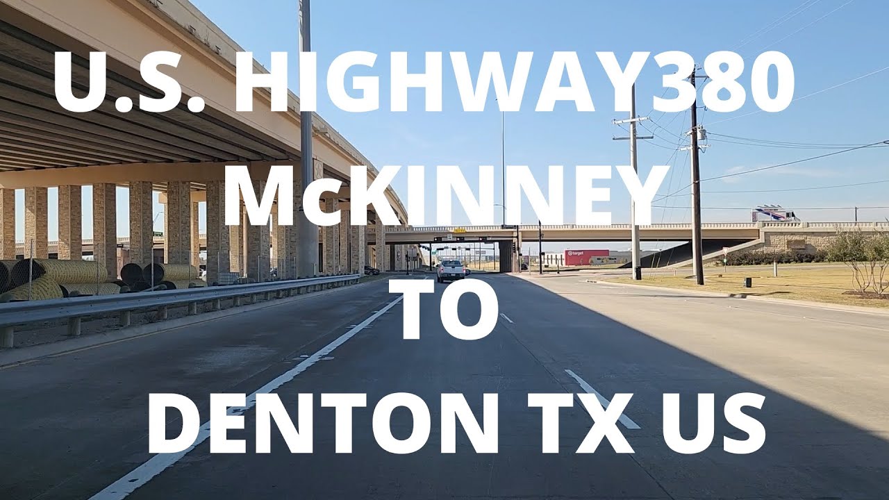 A Driving U.S. Highway 380 From McKinney To Denton Nov 2025 TX US