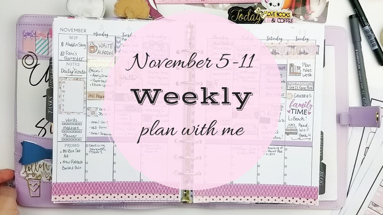 KIKKI K FALL PLANNER SETUP || November 5th Plan With Me