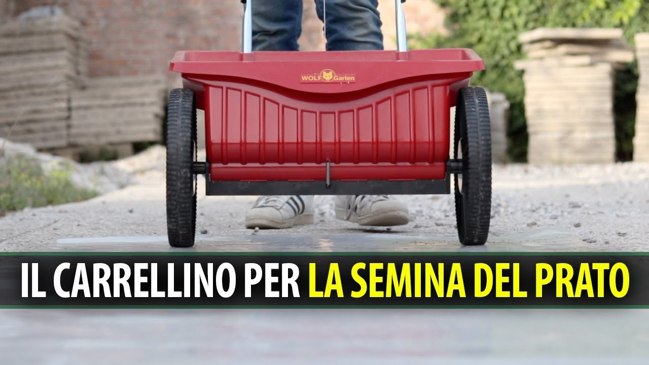 Il Carrellino per la Semina del Prato. Consigli e Taratura