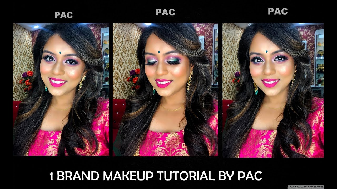 one brand makeup tutorial || by PAC cosmetics || self HD party makeup