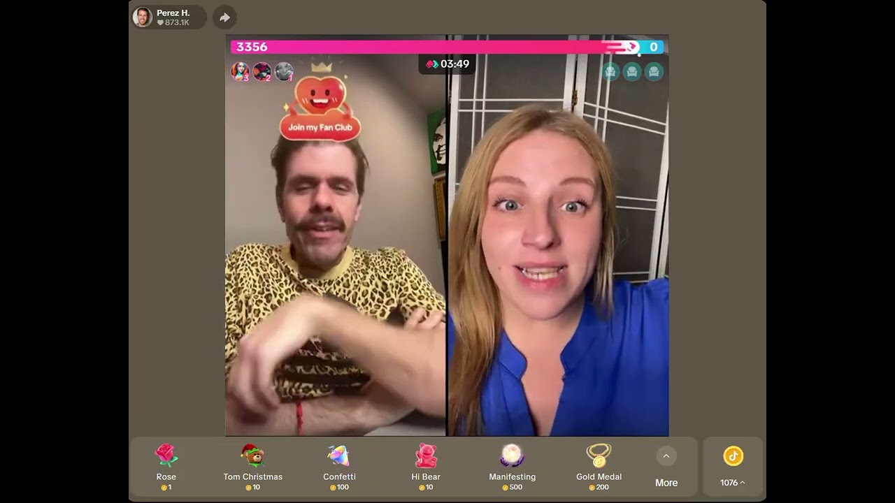 Perez Hilton live with Bri