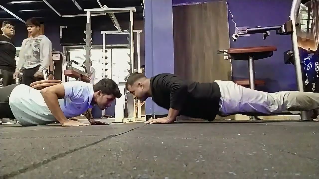 Fun time BTS of part 1 pushup with brother🤣